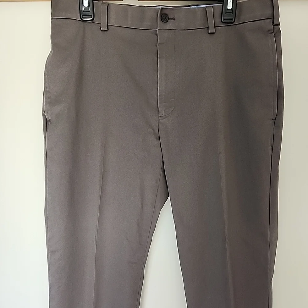 Brooks Brothers Lightweight Advantage Chino Stretch Clark Pants 34x30 Dark Gray